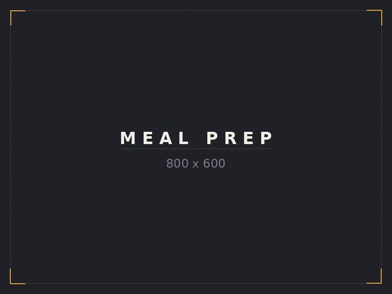 Meal preparation content