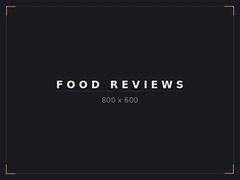 Food review content